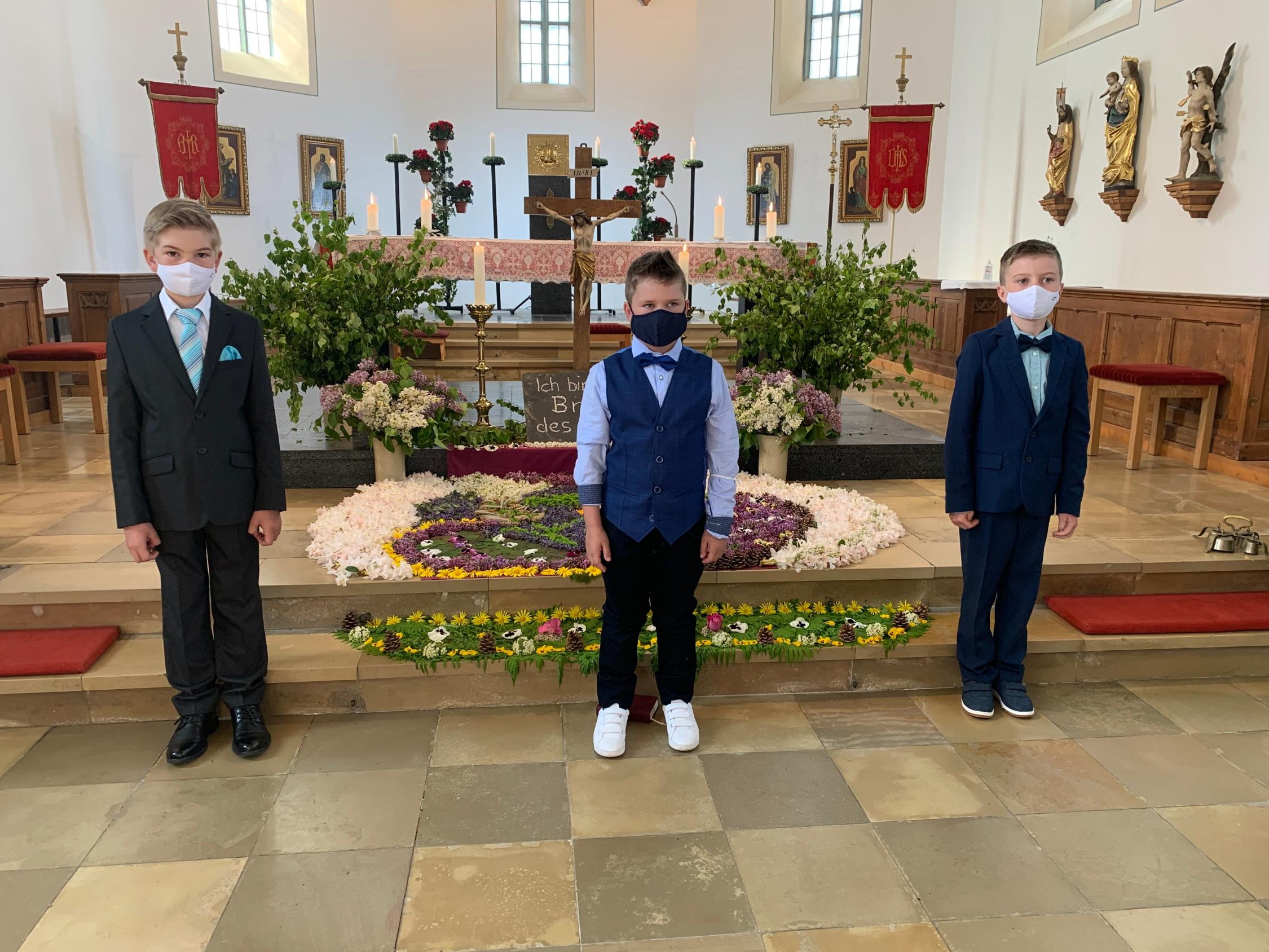 Fronleichnam in Tschirn am 3. Juni 2021