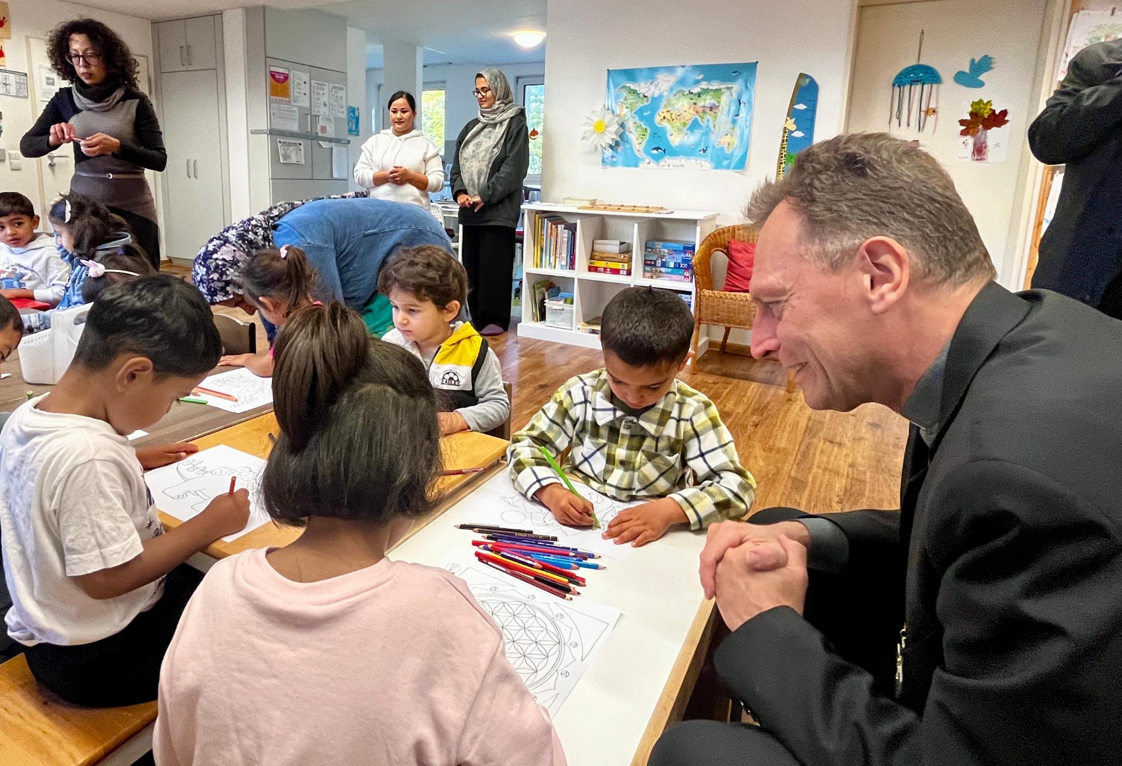 Besuch im ANKER-Zentrum