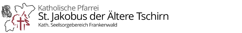 Grafik im Kopf der Homepage der Pfarrei Tschirn mit Verlinkung